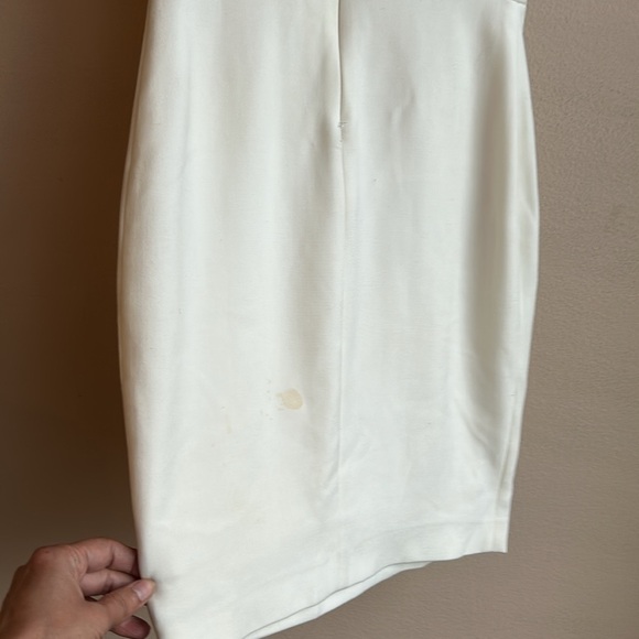 Zara Trafaluc Women’s Dress Sz XS Off White Formal Mini ST1925 Beaded Patches - Picture 5 of 9